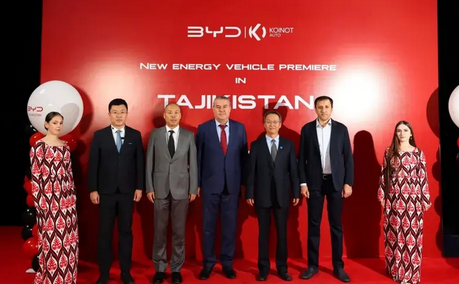 比亞迪正式進(jìn)軍塔吉克斯坦市場(chǎng)！現(xiàn)已遍布全球95個(gè)國(guó)家和地區(qū)
